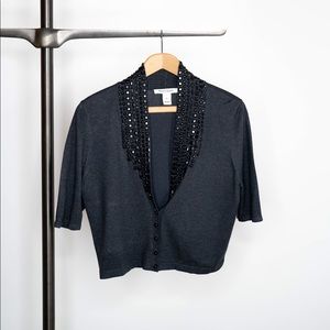 White House Black Market Crop Sweater - L